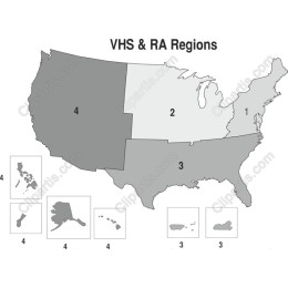 VHS & RA Regions Map