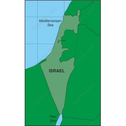 Premium Map of Israel
