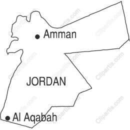 Jordan Map - Outline