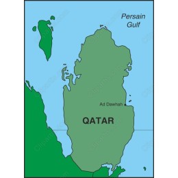 Qatar Map - able and
