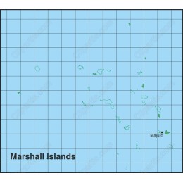 Marshall Islands Minimalist Map