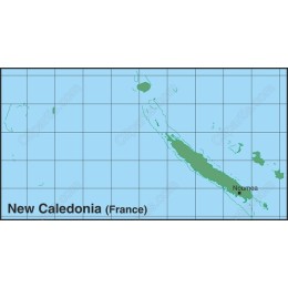 New Caledonia Geographical Map