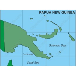 Papua New Guinea Map