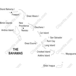 Bahamas Island Map