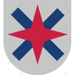 Bold Red Star Emblem