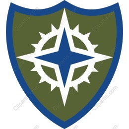 Shield Emblem with Compass