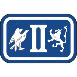 Eagle and Lion with Numeral II