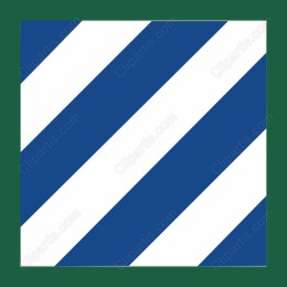 Bold Blue and White Diagonal Stripes