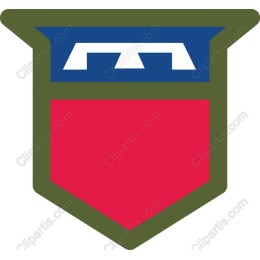 Bold Red and Green Shield Emblem