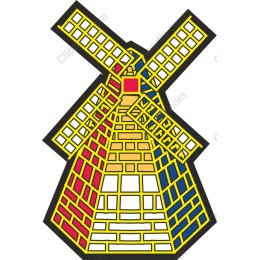 Colorful Geometric Windmill