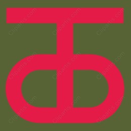 Vibrant Pink Letterform