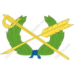 Crossed Sword and Quill Crest