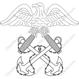 Eagle and Crossed Anchors