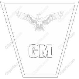Eagle Emblem with GM Lettering