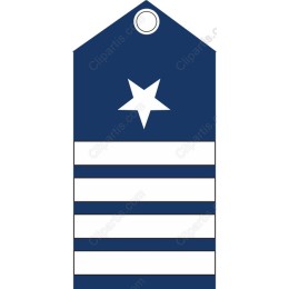 Navy Blue Star Tag