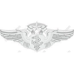 Silver Winged Medical Emblem