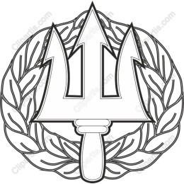 Trident and Laurel Wreath