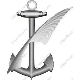 Sleek Nautical Anchor