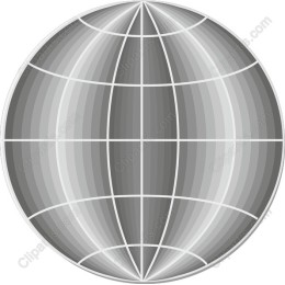Gray Gradient Globe