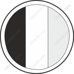 Contemporary Black and White Tri-Section
