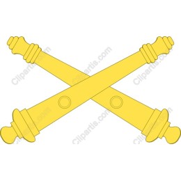 Crossed Gold Batons