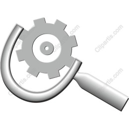 Magnifying Glass and Gear