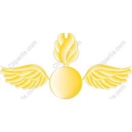 Elegant Winged Emblem (Yellow)