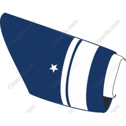 Nautical Navy Blue Boat Sail