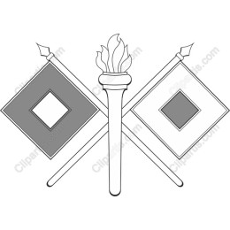 Victory Torch and Flag