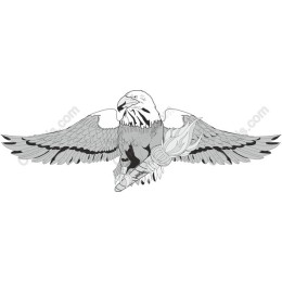 Majestic Eagle with Paintbrush