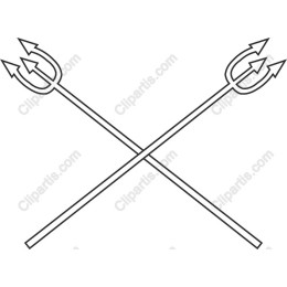 Crisscrossed Tridents