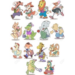 Charming Animal Characters Set