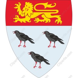 Coat of Arms - Golden Lion & Black Birds