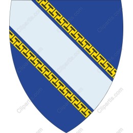 Heraldic Shield with Golden Chain