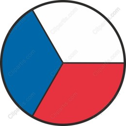 Czech Republic Flag Circular