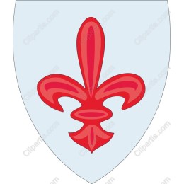 Red Fleur-de-Lis