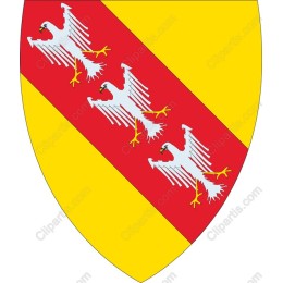 Heraldic Shield with Eagles