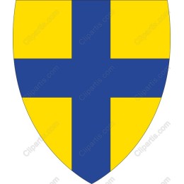 Bold Yellow and Blue Shield