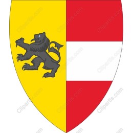 Regal Heraldic Shield with Lion