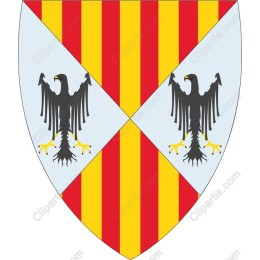 Heraldic Shield with Eagles