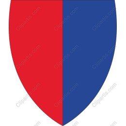 Bold Red and Blue Shield