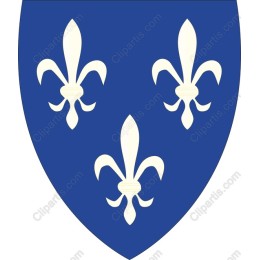 Fleurs-de-Lis Heraldic Shield