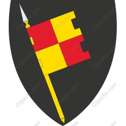 Heraldic Flag - Red and Yellow