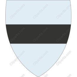 Minimalist Light Blue and Black Shield
