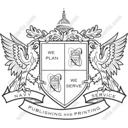 Navy Service Publishing and Printing Emblem