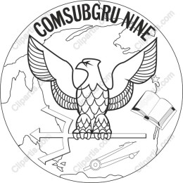 Comsubgru Nine Eagle Emblem