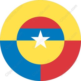 Colorful Circular Flag Motif