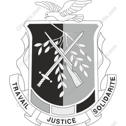 Monochrome Emblem of Justice and Solidarity