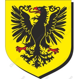 Majestic Black Eagle Heraldic