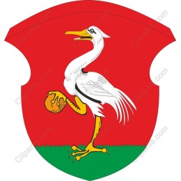 Stork Emblem - Red Shield